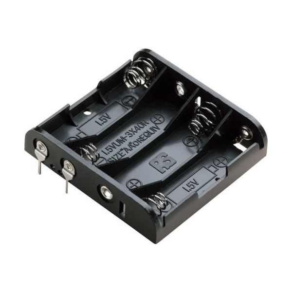 タカチ電機工業 タカチ ピン付電池ホルダー SN3-4PC 1個 268-7301（直送品）