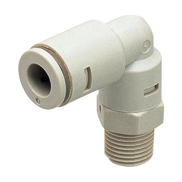 日本ピスコ PISCO ケミカル継手 チューブフィッティングケミカル エルボチューブ4MMネジR1/8 APL4-01 1個（直送品）