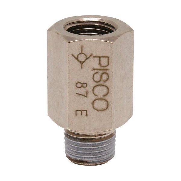 日本ピスコ ピスコ チェックバルブ ブッシュ オネジ側入力 CVF01-01A 1個 818-1158（直送品）