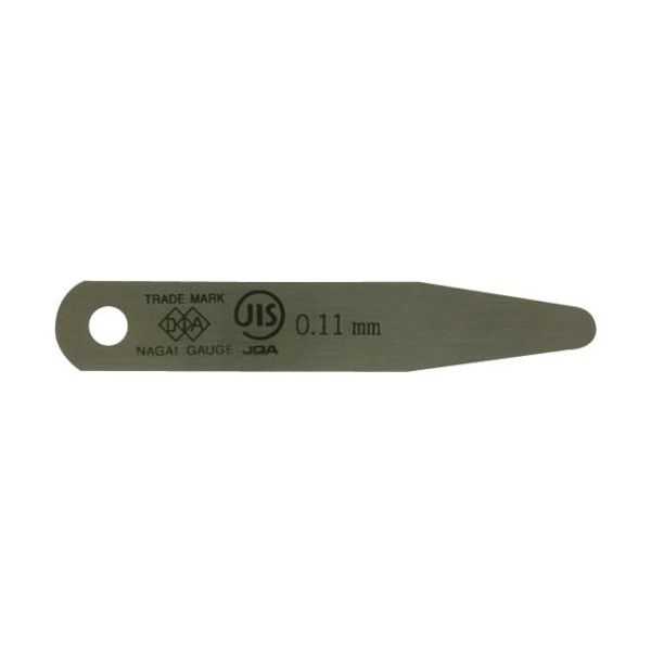永井ゲージ製作所 DIA JIS規格すきまゲージリーフ 0.11X75B型 75B0.11 1個 838-0664（直送品）