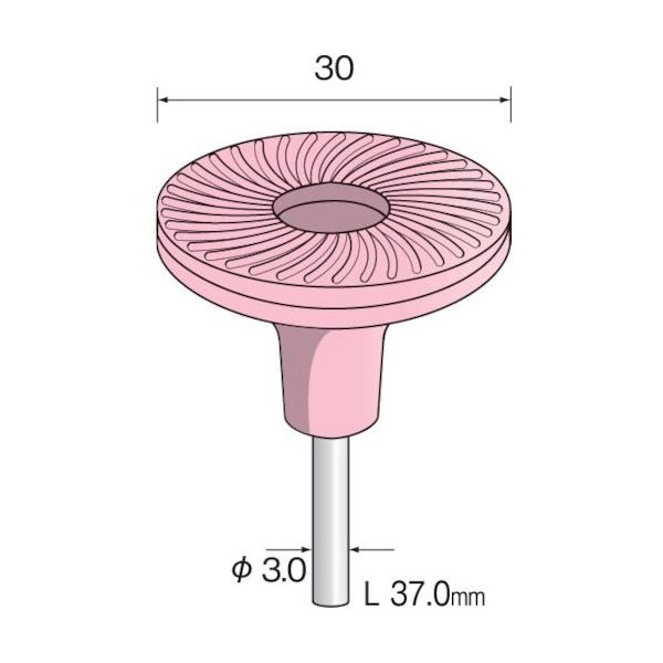 ミニター ミニモ セラミックゴムディスク 金属用#80 φ30 (5枚入) SA3501 1袋(5枚) 852-7155（直送品）