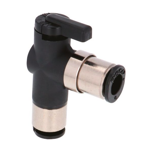 日本ピスコ ピスコ ボールバルブ 10シリーズ ユニオンエルボ BVLU6-6 1個 818-1128（直送品）