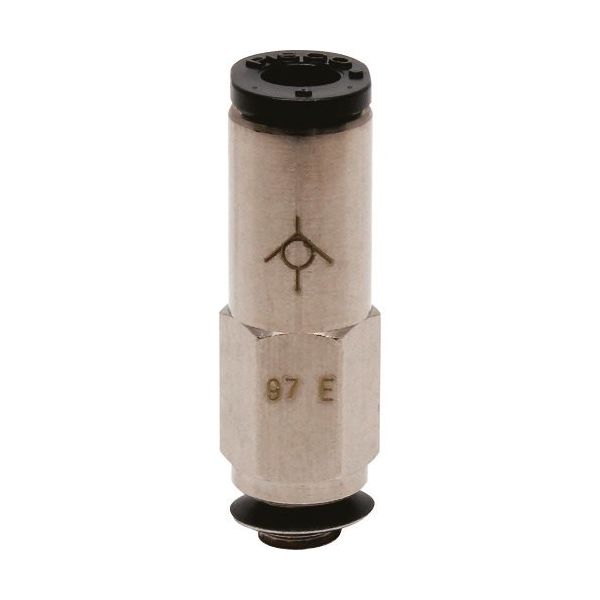 日本ピスコ ピスコ チェックバルブ ストレート オネジ側出力チューブ4ネジM5X08 CVC4-M5B 1個 809-5915（直送品）