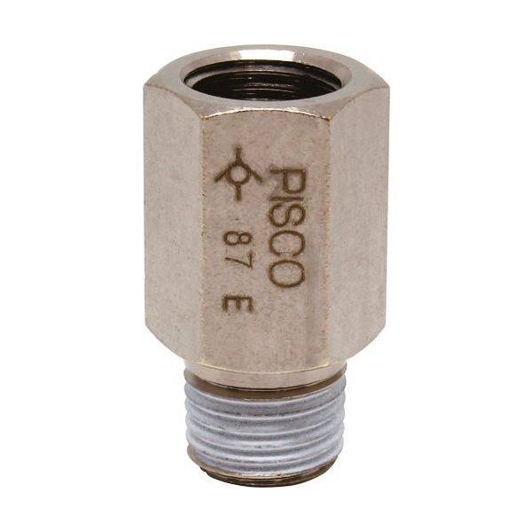 日本ピスコ ピスコ チェックバルブ ブッシュ オネジ側出力 CVF02-02B 1個 818-1161（直送品）