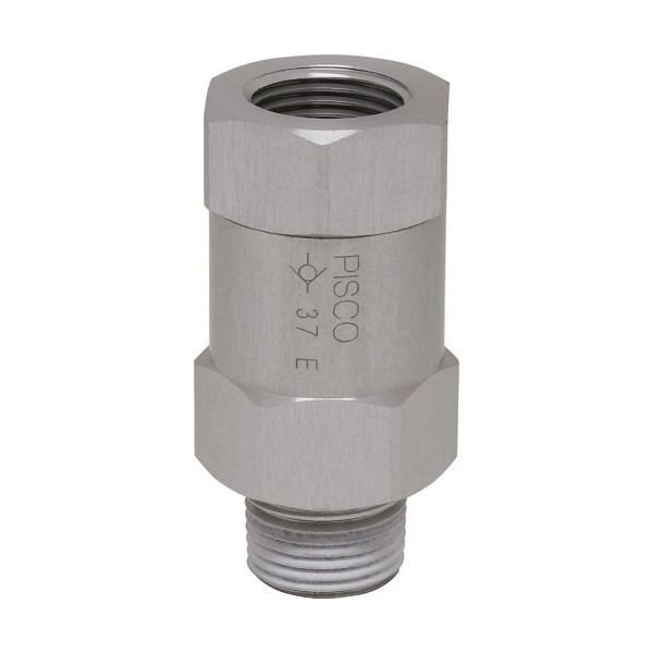 日本ピスコ ピスコ チェックバルブ ブッシュ オネジ側入力 CVF03-03A 1個 818-1162（直送品）