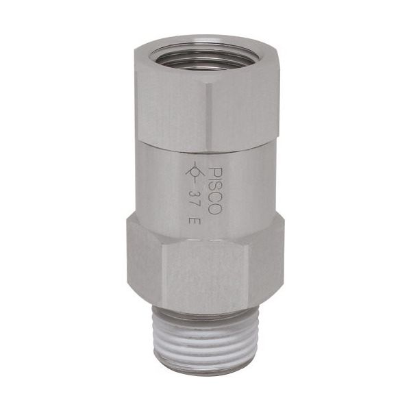 日本ピスコ ピスコ チェックバルブ ブッシュ オネジ側出力 CVF04-04B 1個 818-1165（直送品）