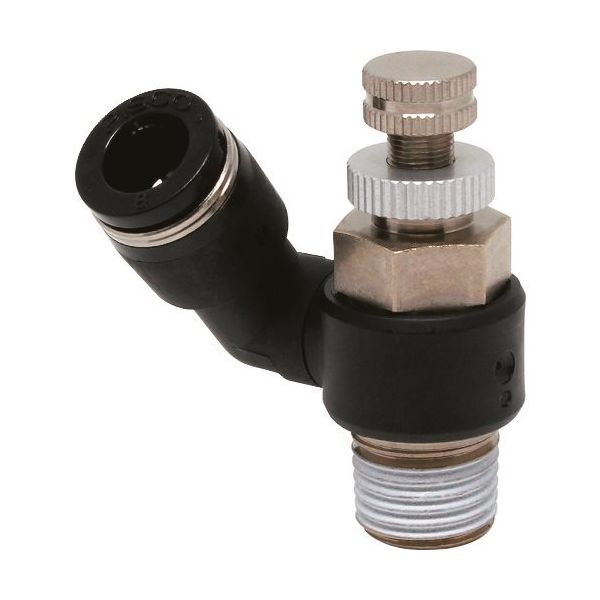 日本ピスコ ピスコ スロットルバルブ フリー チューブ8MMネジR1/4 JNS8-02 1個 809-5502（直送品）