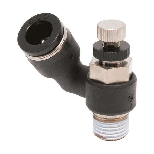 日本ピスコ ピスコ スピードコントローラ フリー メーターイン制御チューブ10ネジR1/4 JSS10-02B 1個 809-5082（直送品）