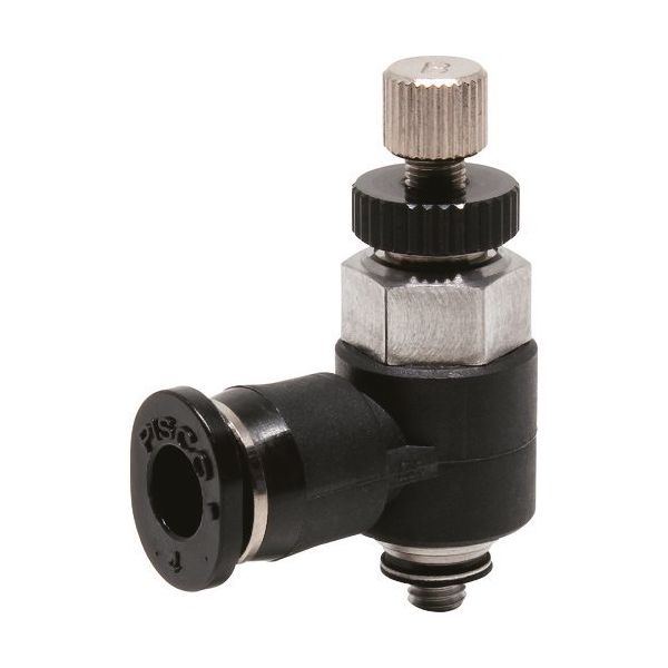 日本ピスコ ピスコ スピードコントローラ エルボ メーターイン制御チューブ4ネジM3X05 JSC4-M3B 1個 809-5081（直送品）