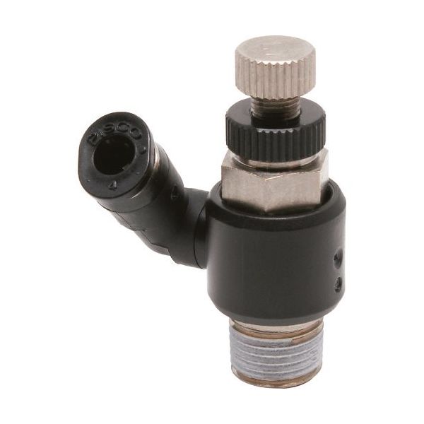 日本ピスコ ピスコ スピードコントローラ フリー メーターイン制御チューブ4ネジR1/8 JSS4-01B 1個 809-5088（直送品）