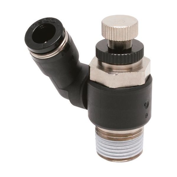 日本ピスコ ピスコ スピードコントローラ フリー メーターイン制御チューブ8ネジR3/8 JSS8-03B 1個 809-5094（直送品）