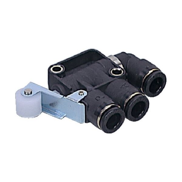 日本ピスコ ピスコ メカニカルバルブ マイクロスイッチ ローラ式集中排気型 ノーマルオープン MVM43A-RJ 1個 818-1351（直送品）