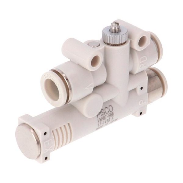 日本ピスコ PISCO 真空発生器 破壊機能付 大気開放仕様ノズル07ポート6供給6廃棄6 VYH07-666 1個 809-5954（直送品）