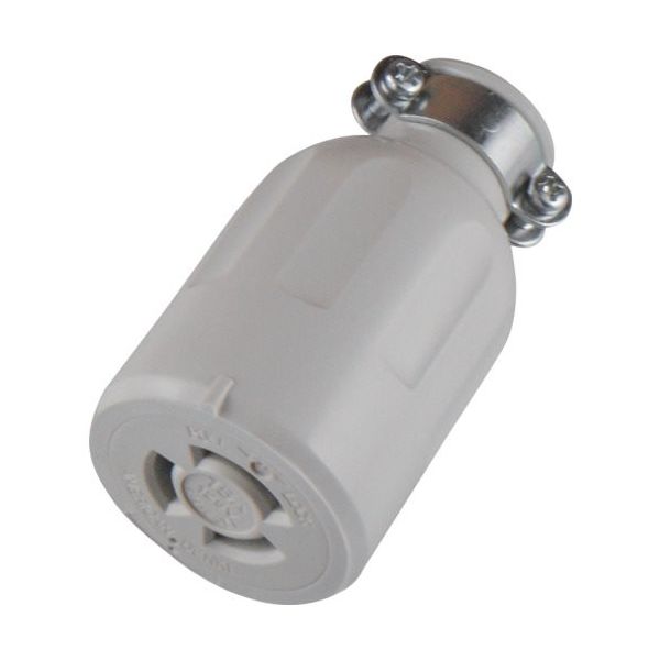 アメリカン電機 引掛形 ゴムコネクタボディ 接地2P15A125V 白色 3114R-IV 1個 850-1082（直送品）