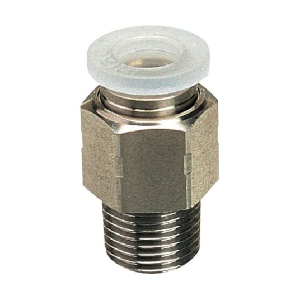 日本ピスコ PISCO チューブフィッティングPP ストレート PPC4-M3SUS 1個 818-1776（直送品）