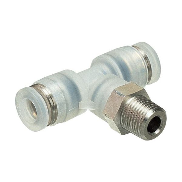 日本ピスコ ピスコ チューブフィッティングPP ティーチューブ4ネジM3X05SUS PPB4-M3SUS 1個 818-1761（直送品）