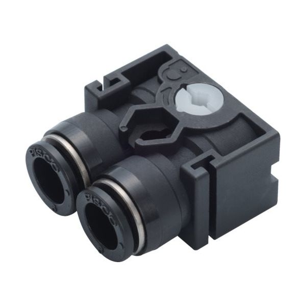 日本ピスコ PISCO コネクタ(メス) ミニ PQ6M-B 1個 818-1866（直送品）