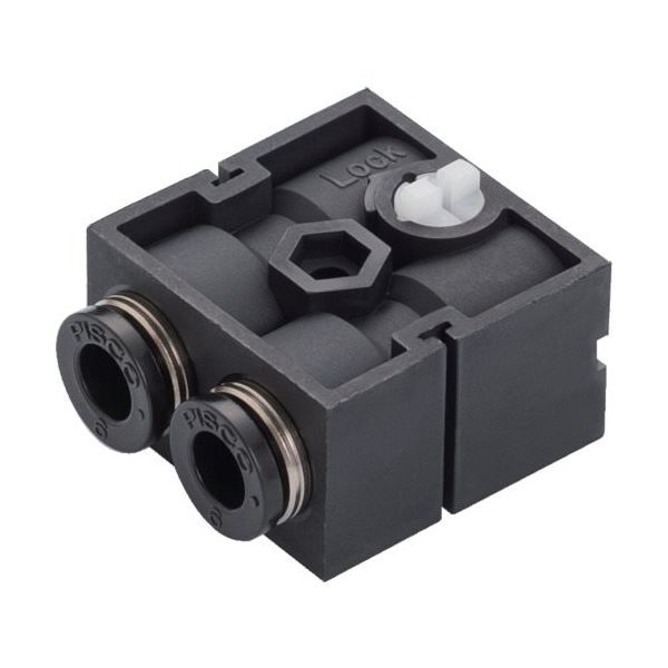 日本ピスコ PISCO コネクタ(メス) PQ8-B 1個 818-1869（直送品）