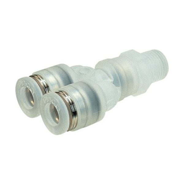 日本ピスコ ピスコ チューブフィッティングPP ブランチワイチューブ12ネジR3/8 PPX12-03 1個 818-1833（直送品）