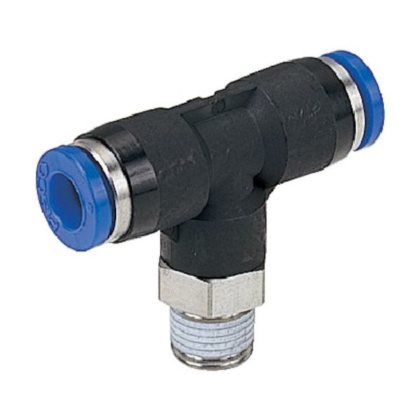 日本ピスコ ピスコ 耐腐蝕性SUS303相当継手 ティーチューブ12ネジR3/8 SPB12-03 1個 818-2028（直送品）