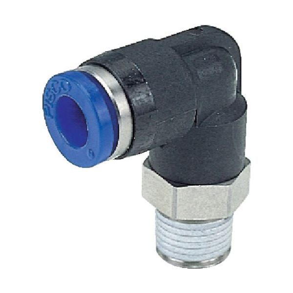 日本ピスコ PISCO 耐腐蝕性SUS303相当継手 エルボチューブ10ネジR1/2 SPL10-04 1個 818-2124（直送品）