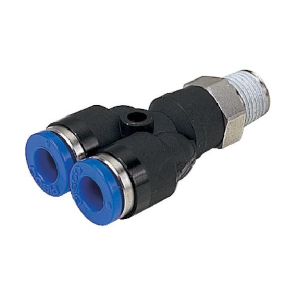 日本ピスコ ピスコ 耐腐蝕性SUS303相当継手 ブランチワイチューブ6ネジM6X1 SPX6-M6 1個 818-2214（直送品）