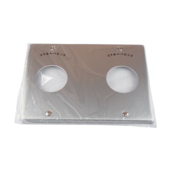 アメリカン電機 新金プレート 引掛大穴+ブランク+大穴 P:101 1161-2A 1枚 850-1059（直送品）