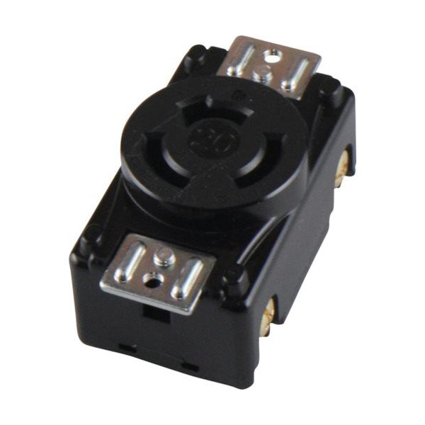 アメリカン電機 引掛形 パネル用コンセント 3P20A250V 3220-P 1個 850-1092（直送品）