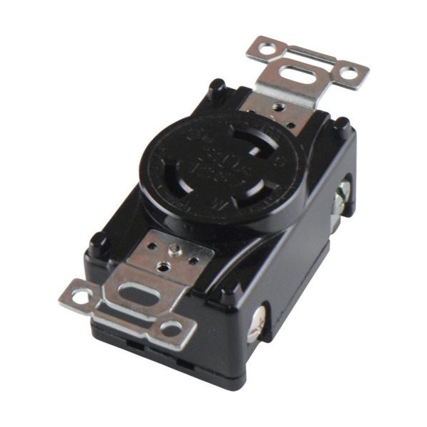 アメリカン電機 引掛形 埋込コンセント(UL/CSA規格)接地2P30A125V 3310-L5UL 1個 850-1102（直送品）