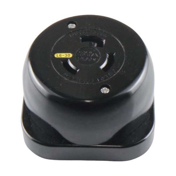 アメリカン電機 引掛形 露出コンセント 接地2P30A250V 3321-L6 1個 850-1108（直送品）