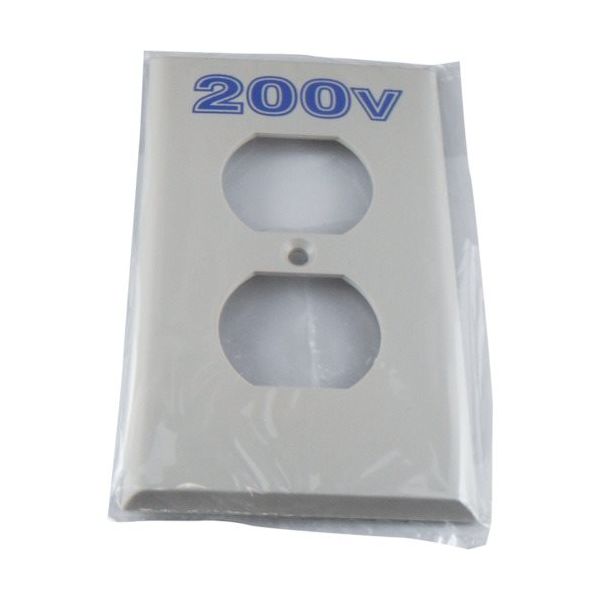 アメリカン電機 エンプラプレート 複式1ケ用 200V V41N-200 1枚 850-1184（直送品）