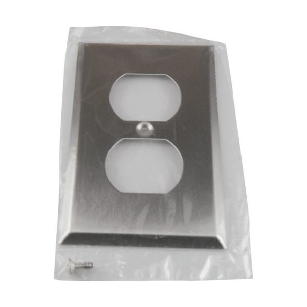 アメリカン電機 ステンレスプレート 複式1ケ用 V41S 1枚 850-1185（直送品）