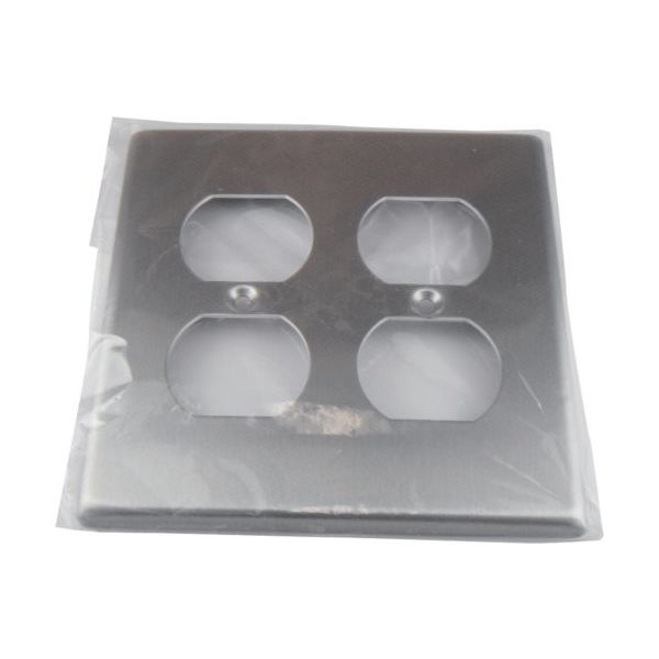 アメリカン電機 新金プレート 複式2ケ用 V42A 1枚 850-1186（直送品）