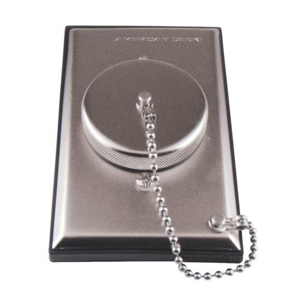 アメリカン電機 防水形プレート コンセント1ケ用 丸蓋ナシ W501-2 1枚 850-1188（直送品）