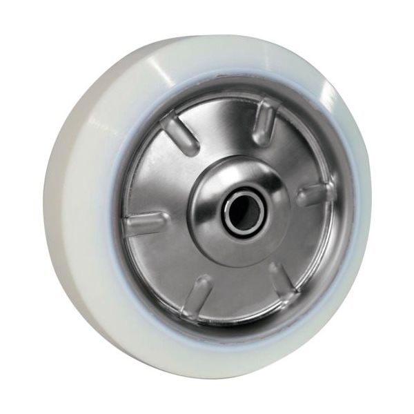 シシクSISIKUアドクライス シシク 抗菌ホワイトウレタン車輪のみ 125径 SWUW-125 1個 113-7320（直送品）