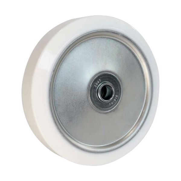 シシクSISIKUアドクライス シシク 抗菌ホワイトウレタン車輪のみ 200径 WUW-200 1個 112-9416（直送品）