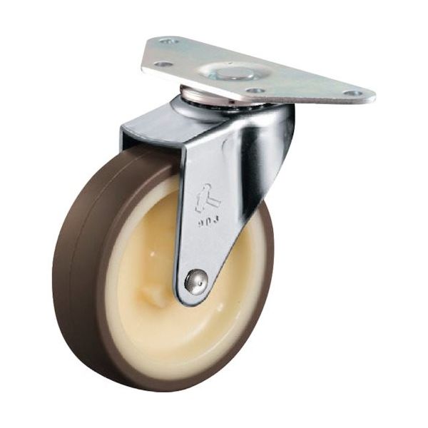 ハンマーキャスター ハンマー Eオールステンレスコーナー 旋回式ウレタン車輪(ナイロンホイール)65mm 220S0E-UR65 1個（直送品）