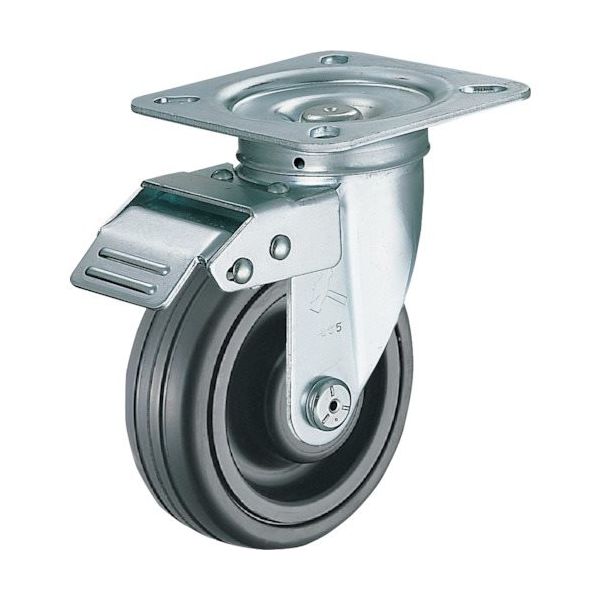 ハンマーキャスター ハンマー スイッチキャスター ゴム車輪(ナイロンホイール・ボールベアリング)150mm 400FAS-CHR150 1個（直送品）