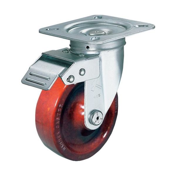 ハンマーキャスター ハンマー スイッチキャスター フェノール車輪 125mm 400FAS-PH125 1個 814-0744（直送品）