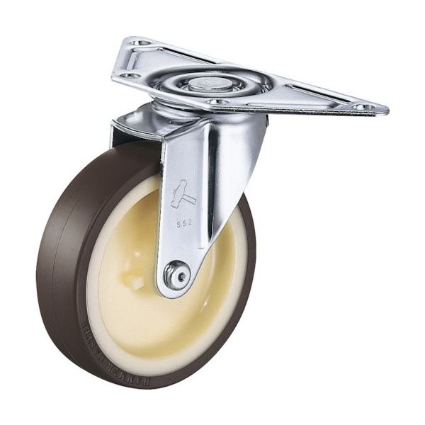 ハンマーキャスター ハンマー Eシリーズコーナー 旋回式ウレタン車輪(ロールベアリング)85mm 220E-UB85 1個 814-1886（直送品）