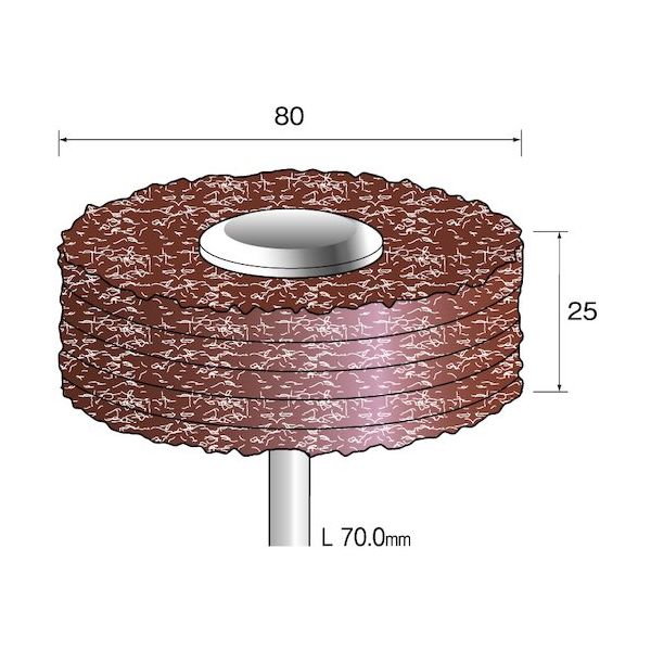 ミニター ミニモ クッションサンダー 積層#240 φ80 EA5232 1本 853-0076（直送品）