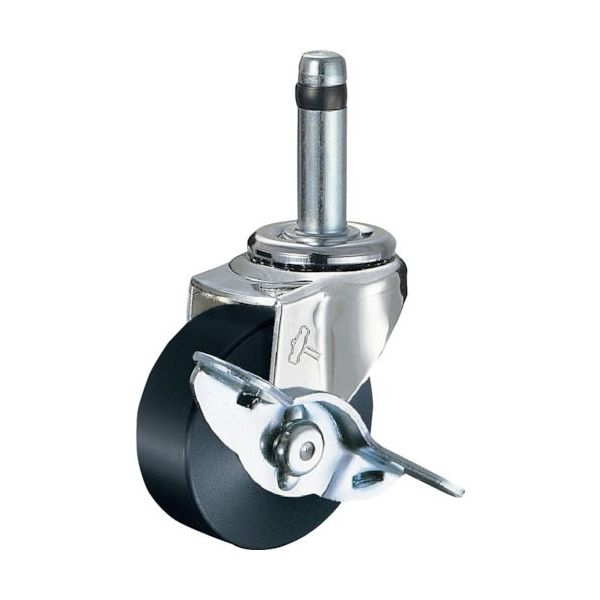 ハンマーキャスター ハンマー 差込み旋回式MCナイロン車輪 40mm ストッパー付 415K-MC40 1個 814-0907（直送品）