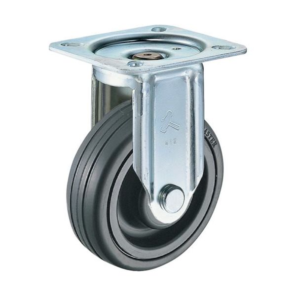 ハンマーキャスター ハンマー 固定式ゴム車輪(ナイロンホイール・ボールベアリング)125mm 400SRP-CHR125 1個（直送品）