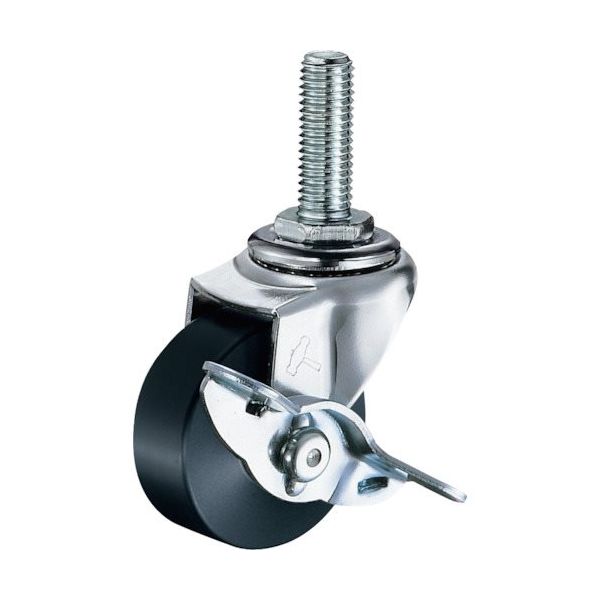 ハンマーキャスター ハンマー ねじ込み旋回式MCナイロン車輪 50mm ストッパー付 415EA-MC50 1個 814-2373（直送品）