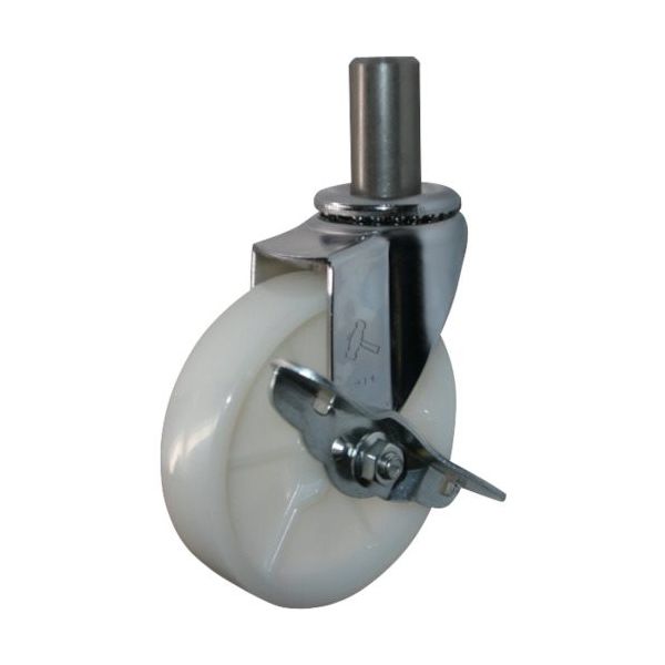 ハンマーキャスター ハンマー 差込み旋回式ナイロン車輪 ストッパー付 415EK