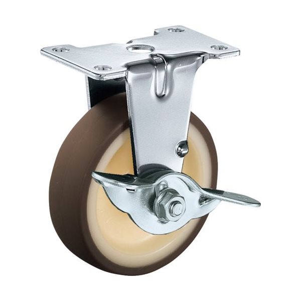 ハンマーキャスター ハンマー Eシリーズ固定式ウレタン車輪(ナイロンホイール)65mm SP付 415ER-UR65 1個 814-0601（直送品）