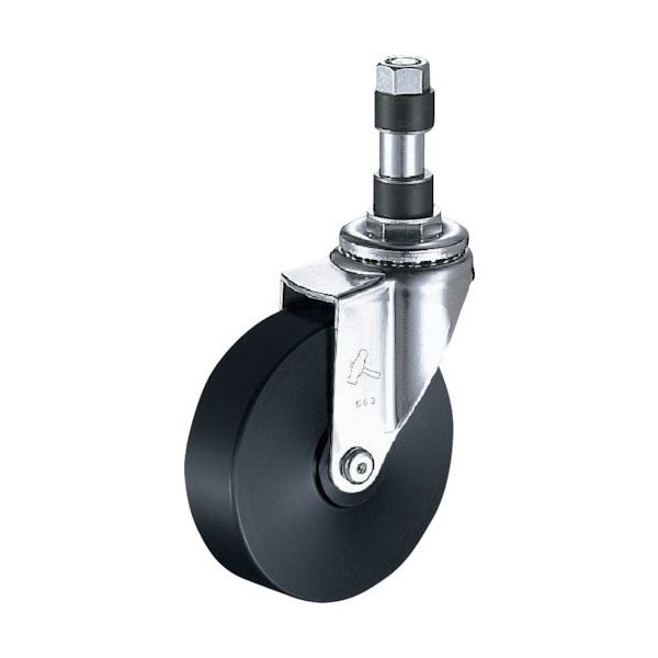 ハンマーキャスター ハンマー パイプ差込み旋回式MCナイロン車輪 150mm φ21用 4205EX-MC150 1個 814-3224（直送品）