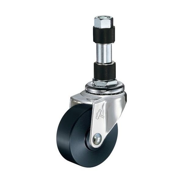 ハンマーキャスター ハンマー パイプ差込み旋回式MCナイロン車輪 50mm φ21用 4205EX-MC50 1個 814-3226（直送品）