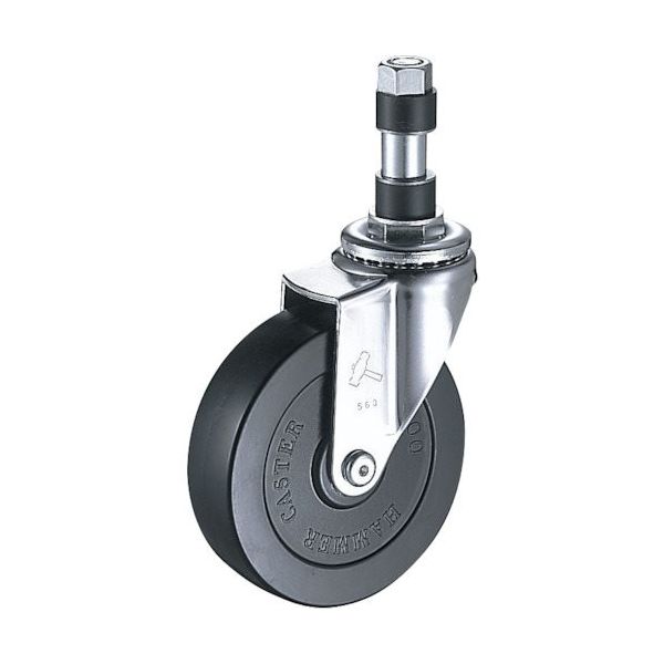 ハンマーキャスター ハンマー パイプ差込み旋回式ゴム車輪 85mm φ21用 4205EX-R85 1個 814-3242（直送品）