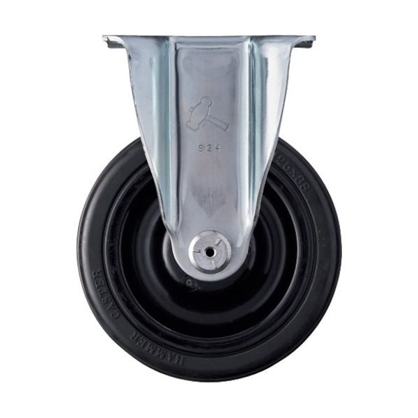 ハンマーキャスター ハンマー 固定式ゴム車輪(ナイロンホイール・ボールベアリング)125mm 420SRP-CHR125 1個（直送品）